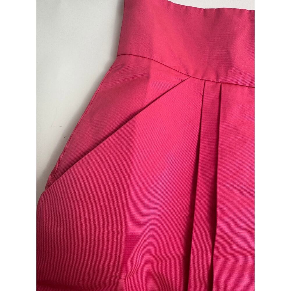 Martin Grant Paris NWT Structured A-Line Skirt – Hot Pink Silk Blend – Size S - Picture 14 of 14